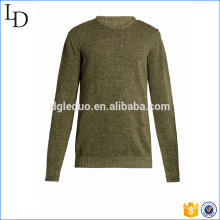 Shoulder button fastening Knit sweater men pullover design